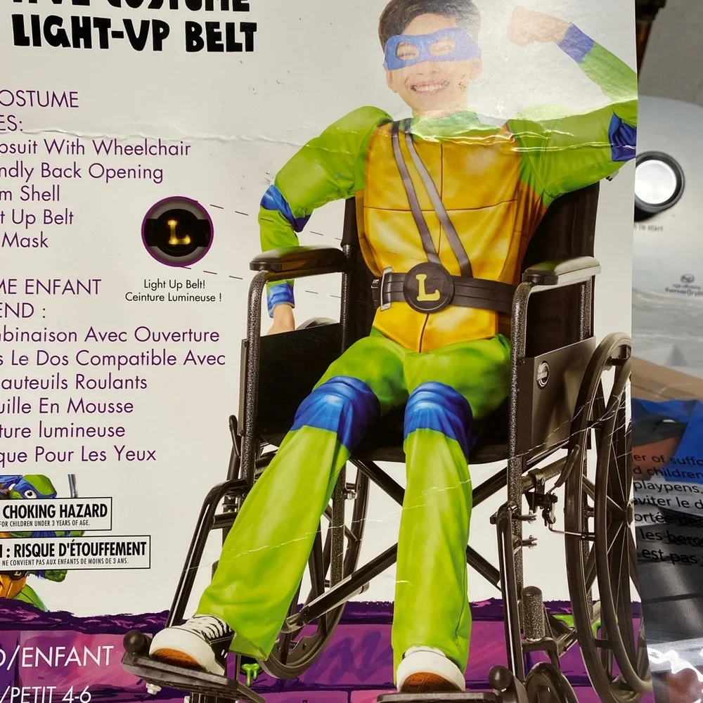 New Wheelchair Adaptive Teenage Mutant Ninja Turtles Leo Costume